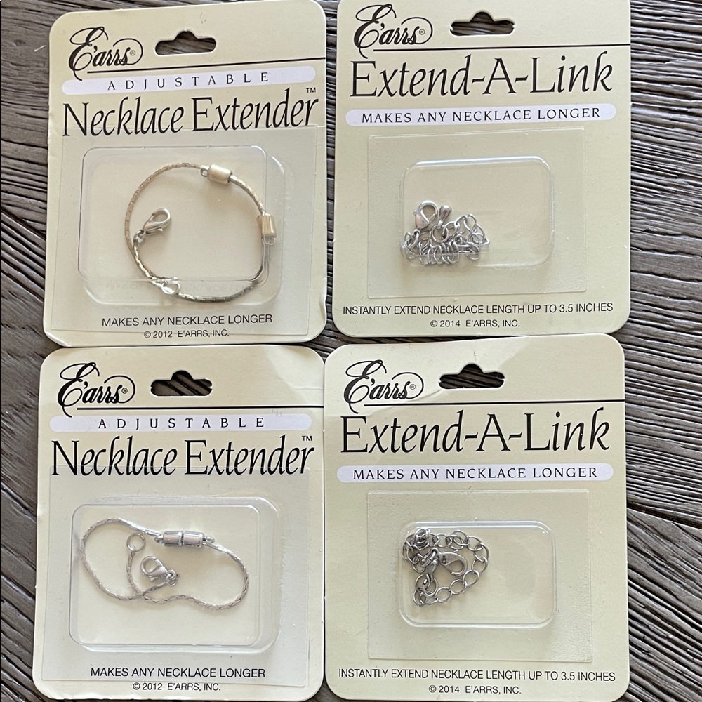 E'Arrs Necklace Extender Set, NWT